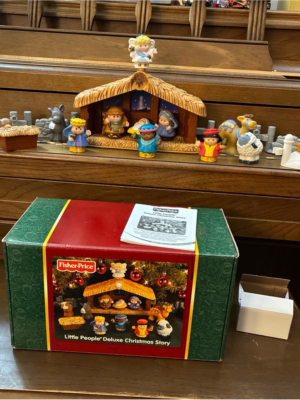 Fisher-Price Little People Deluxe Christmas Story Nativity Musical Works 2002
